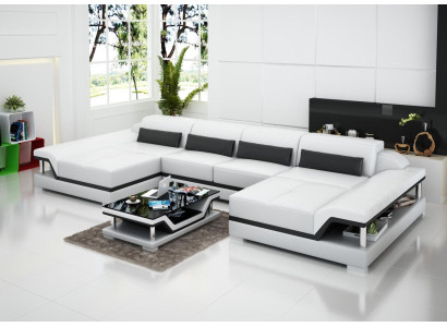 Canapé cuir nouveau canapé siège en coin suite rembourrage canapé d'angle design canapé de luxe